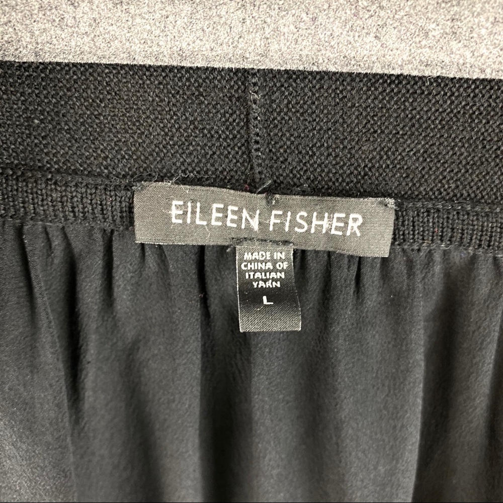 Eileen Fisher Cardigan Merino Wool and Silk Size L - Picture 5 of 7
